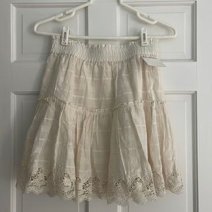 MISA Maryel Skirt in cream NWT